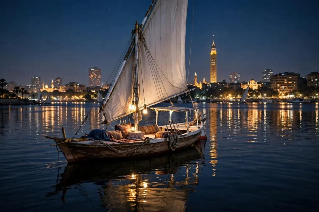 Cairo Night Food & Nile Felucca – VIP Evening Tour – 2B Travels